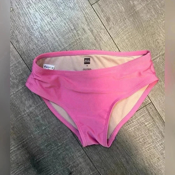 Tea Collection girls Tie-Tankini Watermelon Pink Swim Set - Picture 6 of 7